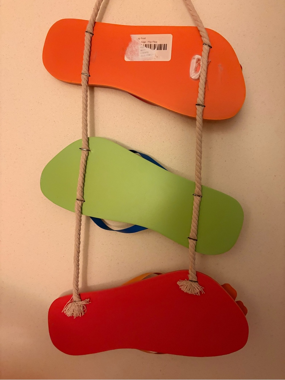 Margaritaville Flip Flop Wall Decor; Tropical Beach Sign - Picture 3 of 4